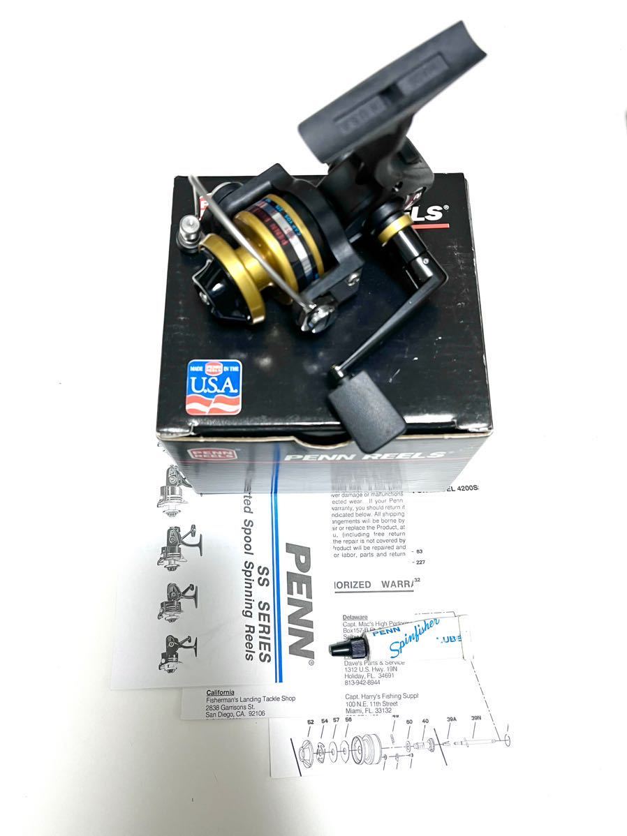 美品】 PENN 4200SS ペン オールドスピニングリール Made in USA PENN