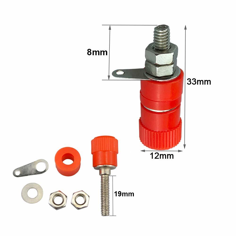 FULARR 30個 プレミアム バインディングポストターミナル、4mmバナナプラグコネクタ用 (5色)_2