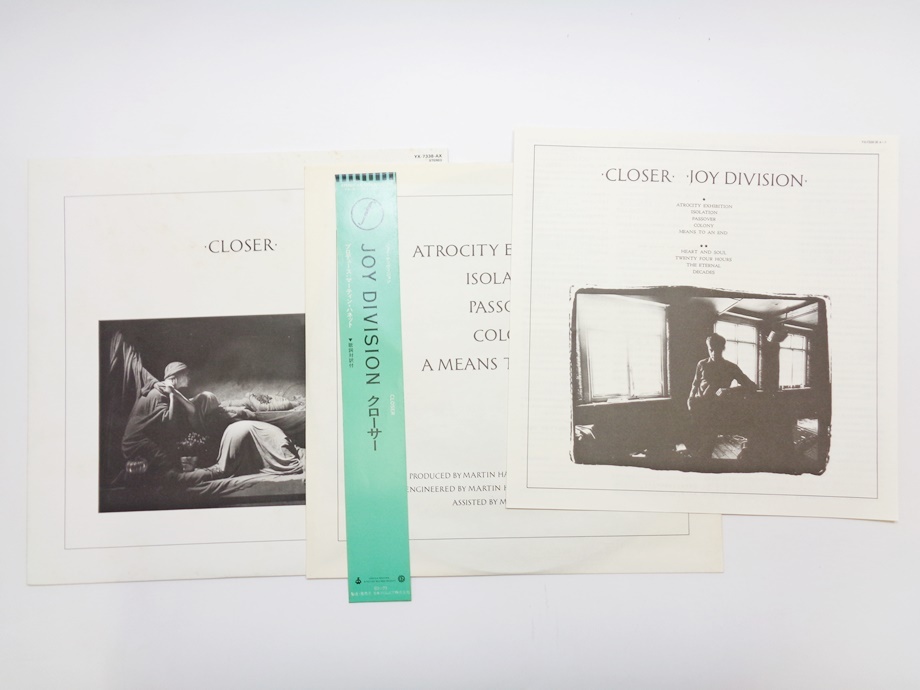 JOY DIVISION CLOSER 国内盤 レコード 帯あり YX-7338-AX クローサー