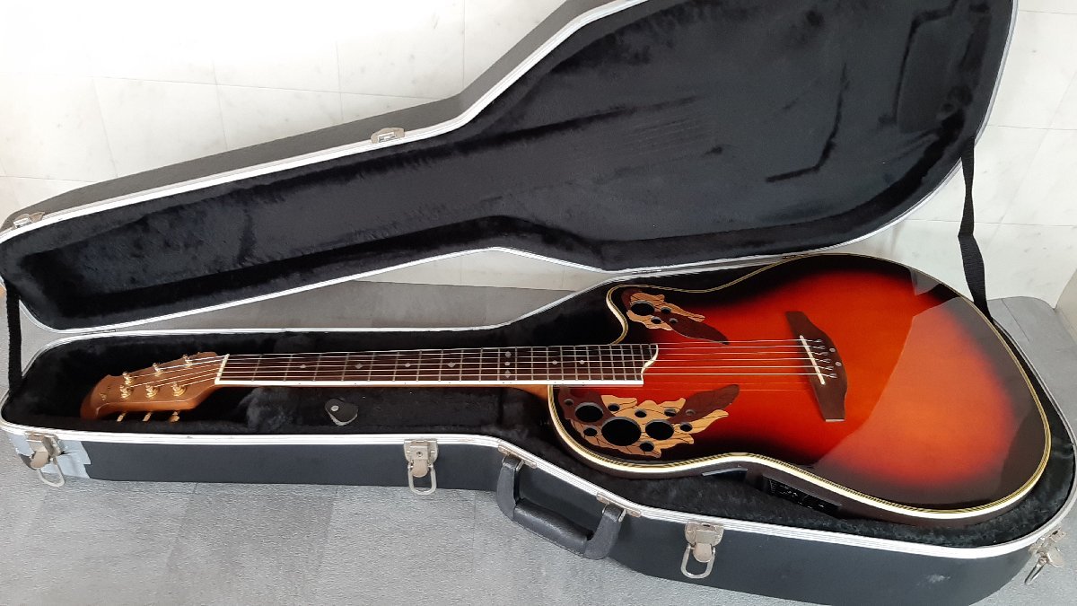 11S99□Ovation エレアコ CS247 ハードケース付き□ Ovation Celebrity