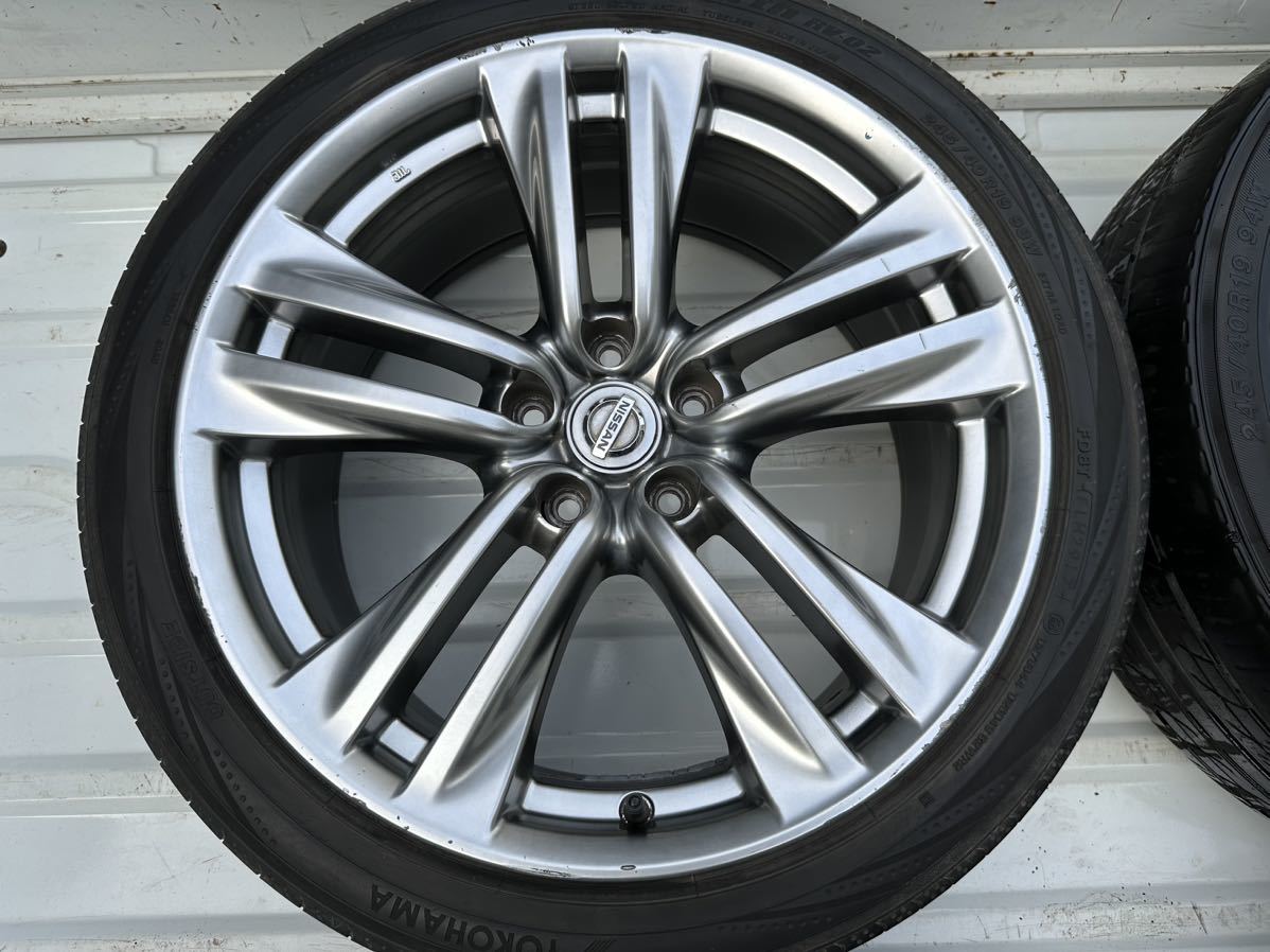 ニッサン フーガ タイプS 純正 ホイール 19インチ 8.5j +50 114.3 5穴 