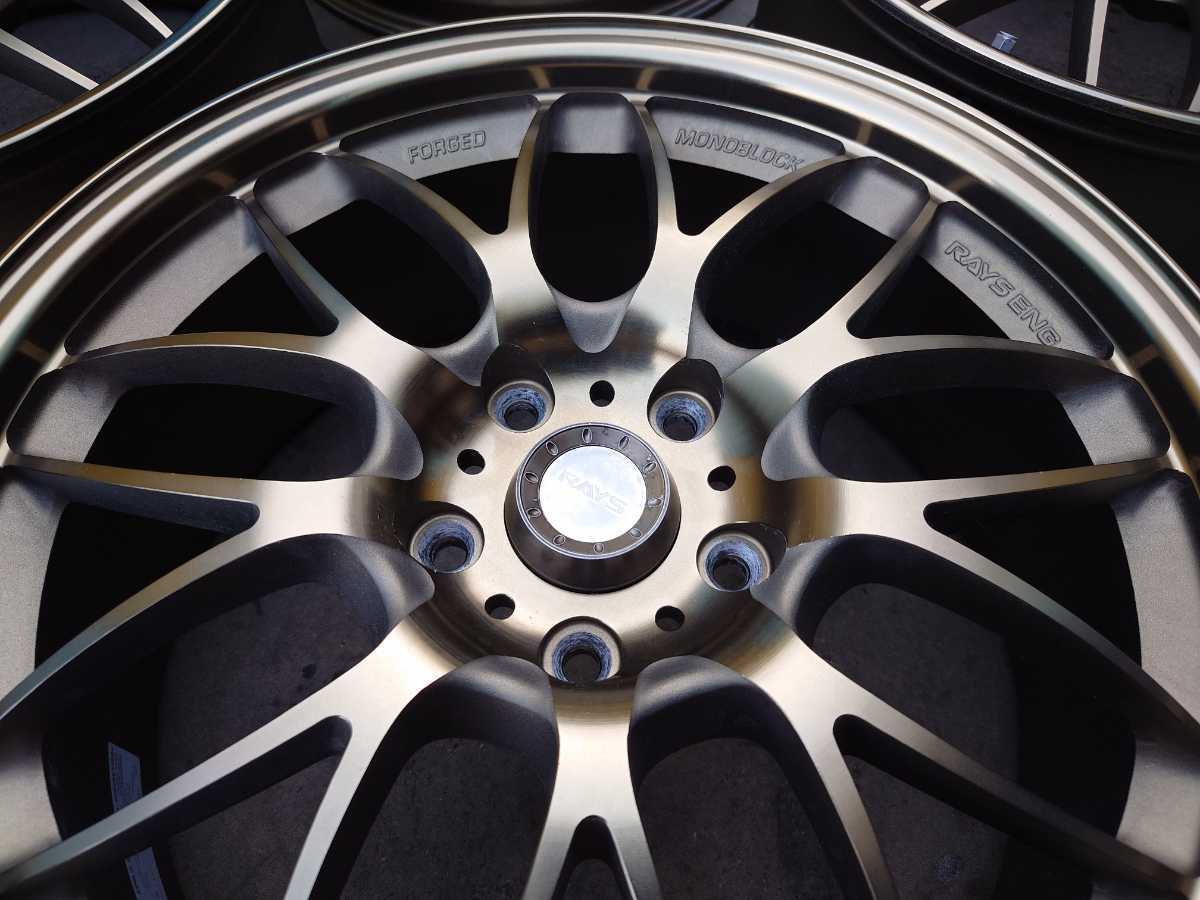 希少 超美品 鍛造 RAYS ボルクレーシング SE37A ブロンズ 18インチ 7.5 