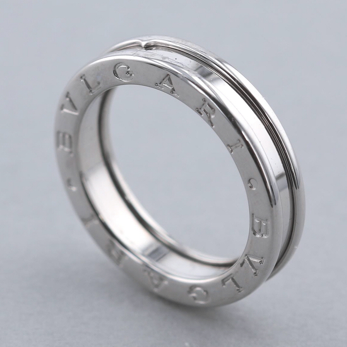 【水曜定休日・木曜発送】【美品】【オススメ】【1６号】【RI】BVLGARI ブルガリ ジュエリー 指輪 AN852423 750WG B-ZERO1 750WG XS