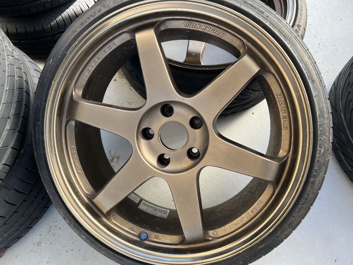 RAYS VOLK RACING TE37 19インチ 8.5J +22 114.3 5穴 当時物 廃番 