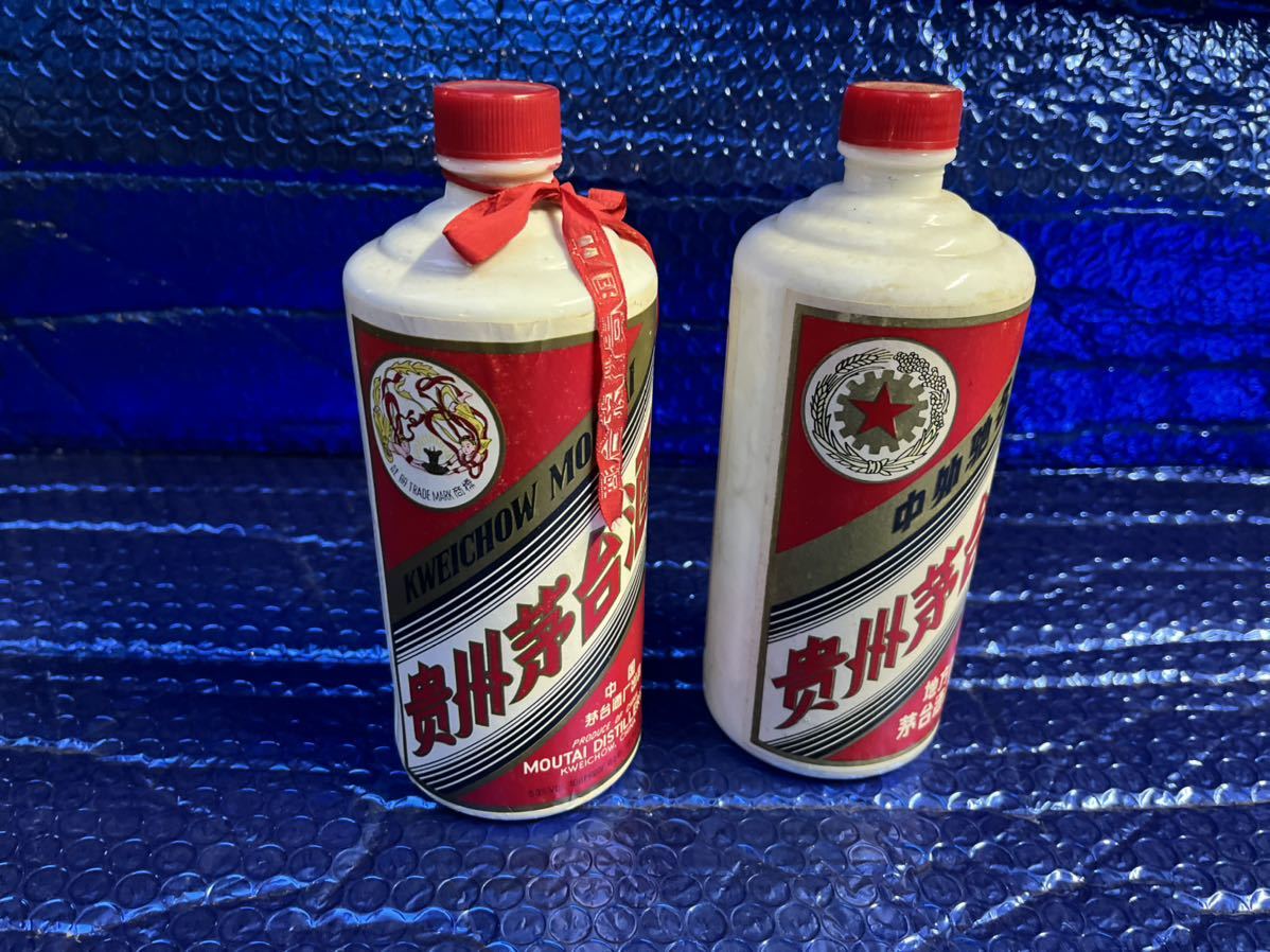 貴州茅台酒 マオタイ酒 古酒 中国 マオタイ 53% 500ml 開封済 空瓶 2