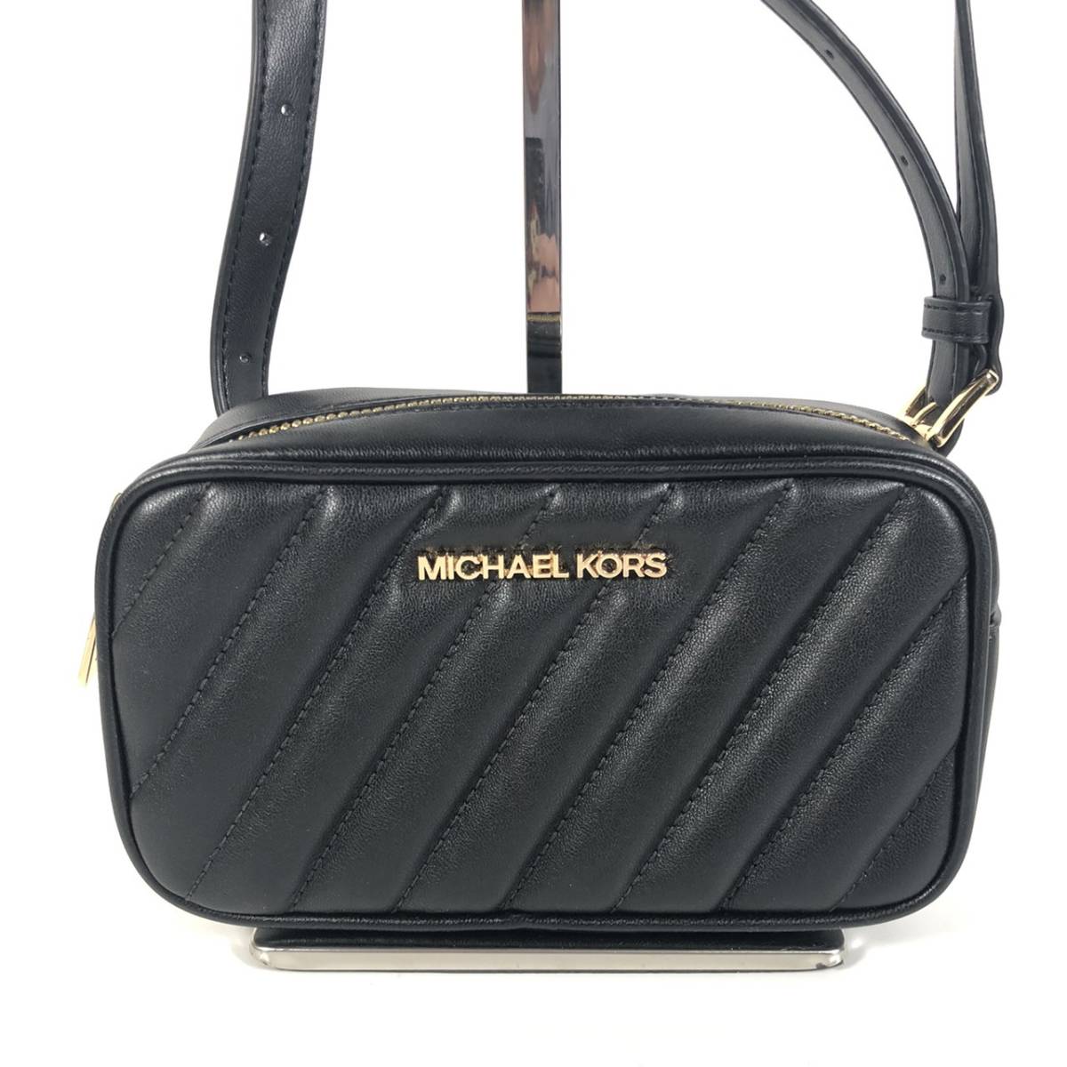 ★MICHAEL KORS/マイケルコース★ ショルダーバッグ ブラック 黒 レザー レディース 鞄 カバン NZ5N1L0117