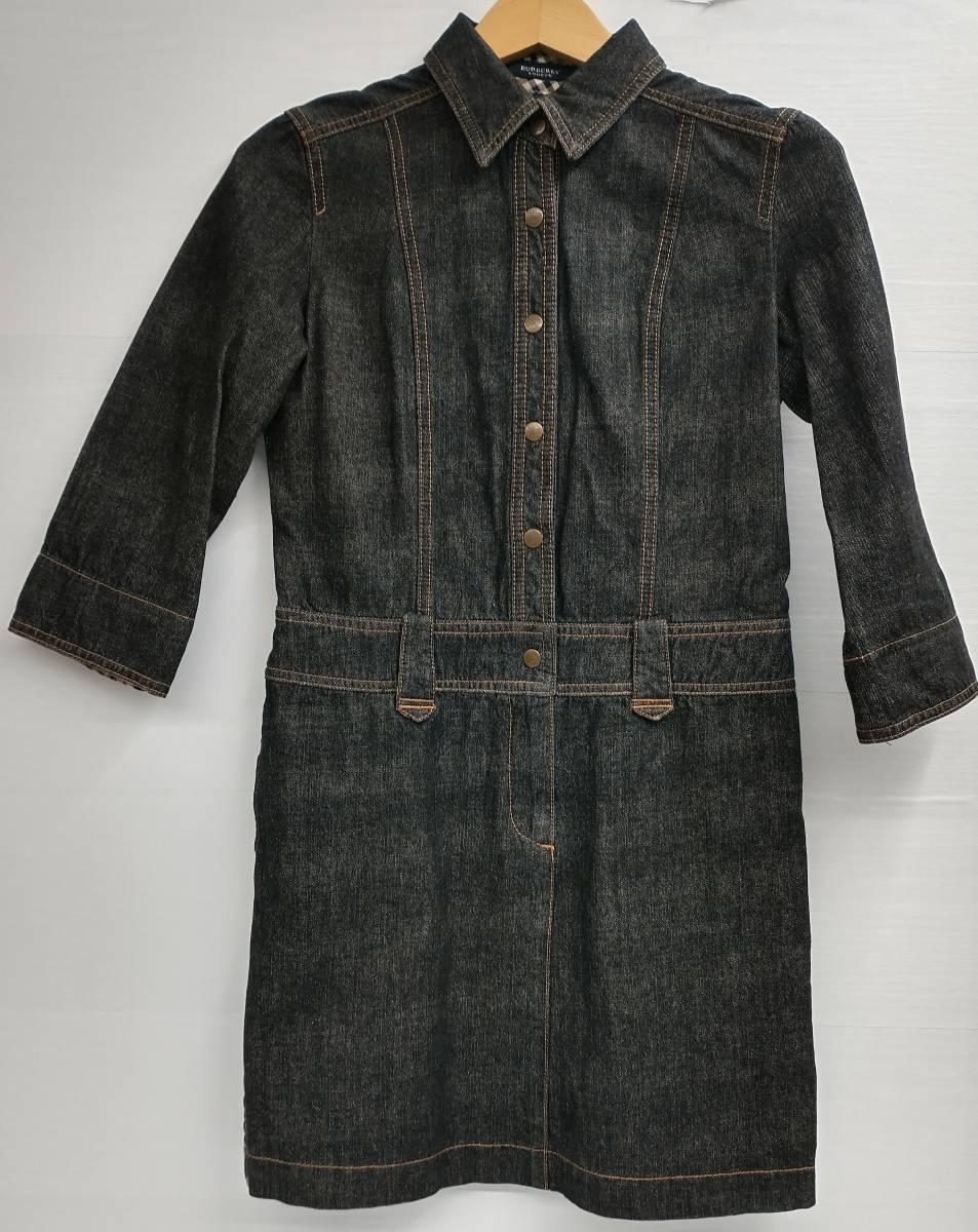 BURBERRY LONDON バーバリーロンドン ブラックデニムワンピース BM231