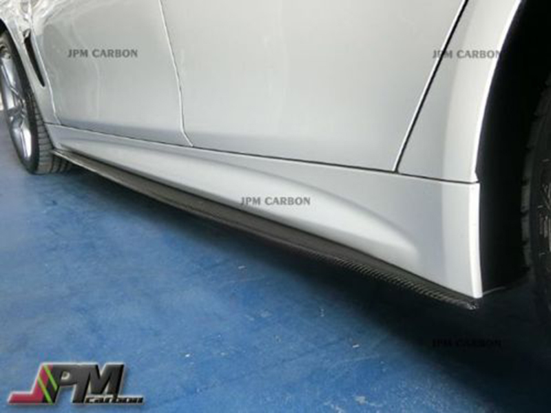 せん*ページ M4 STYLE カーボンサイドステップスポイラー 2014-2016 BMW F32 F33
