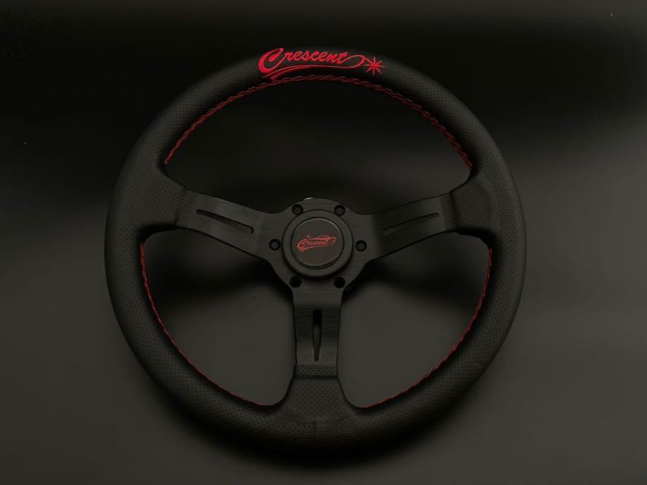 2022新色/即納】クレセント 330mm Redステアリングホイール 330mm