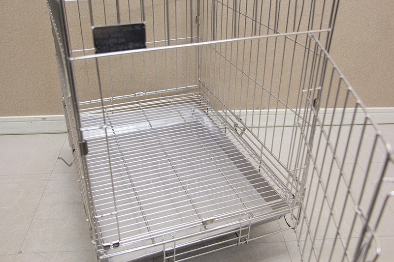 猫 ゲージ ステンレス ペットゲージ 0 | 犬 ② (E1380sxY) ペットケージ シンプリーメゾン ケージ ステンレス製 犬用折りたたみできるペットケージ 犬小屋 あらゆる種類のペットの犬と猫に適した