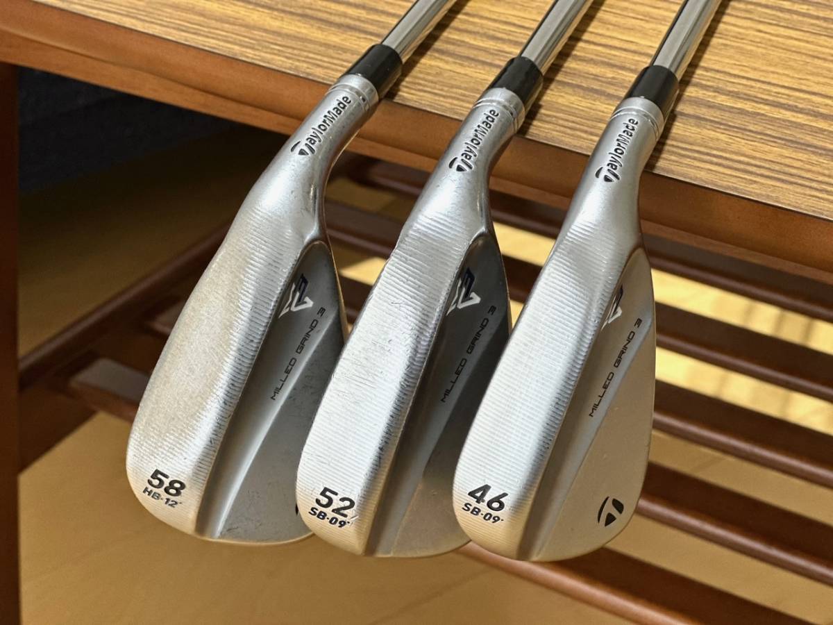 MILLED GRIND 3　48、52、58 3本　ダイナミックゴールド S200