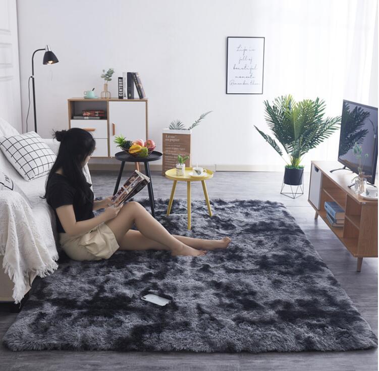 人気美品★ラグマット おしゃれ オールシーズン マイクロファイバー ラグ 絨毯 マット 200x300cm *004