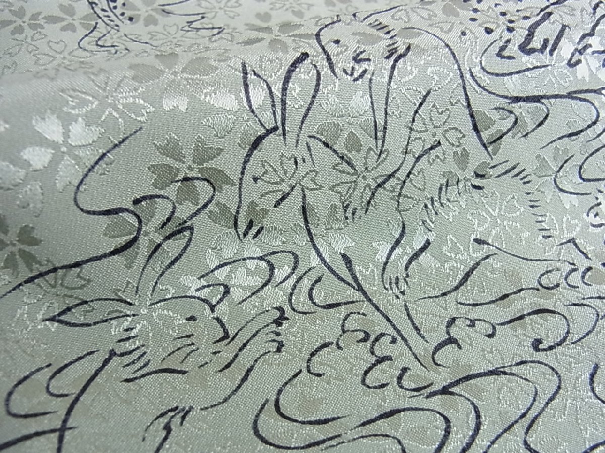 鳥獣戯画 長襦袢（レディースファッション）の通販 無双仕立て 逸品 正絹 平和屋着物○長襦袢 市松桜文 AABF0027ph 公式 日本製 長襦袢 洗える 長襦袢の通販 襦袢の通販 撫松庵 暈し染め