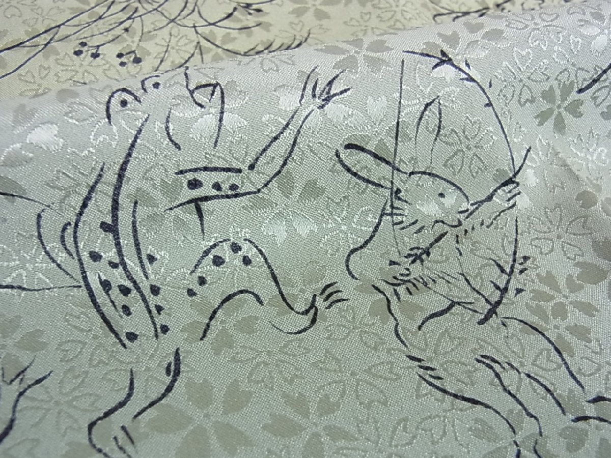 鳥獣戯画 長襦袢（レディースファッション）の通販 無双仕立て 逸品 正絹 平和屋着物○長襦袢 市松桜文 AABF0027ph 公式 日本製 長襦袢 洗える 長襦袢の通販 襦袢の通販 撫松庵 暈し染め