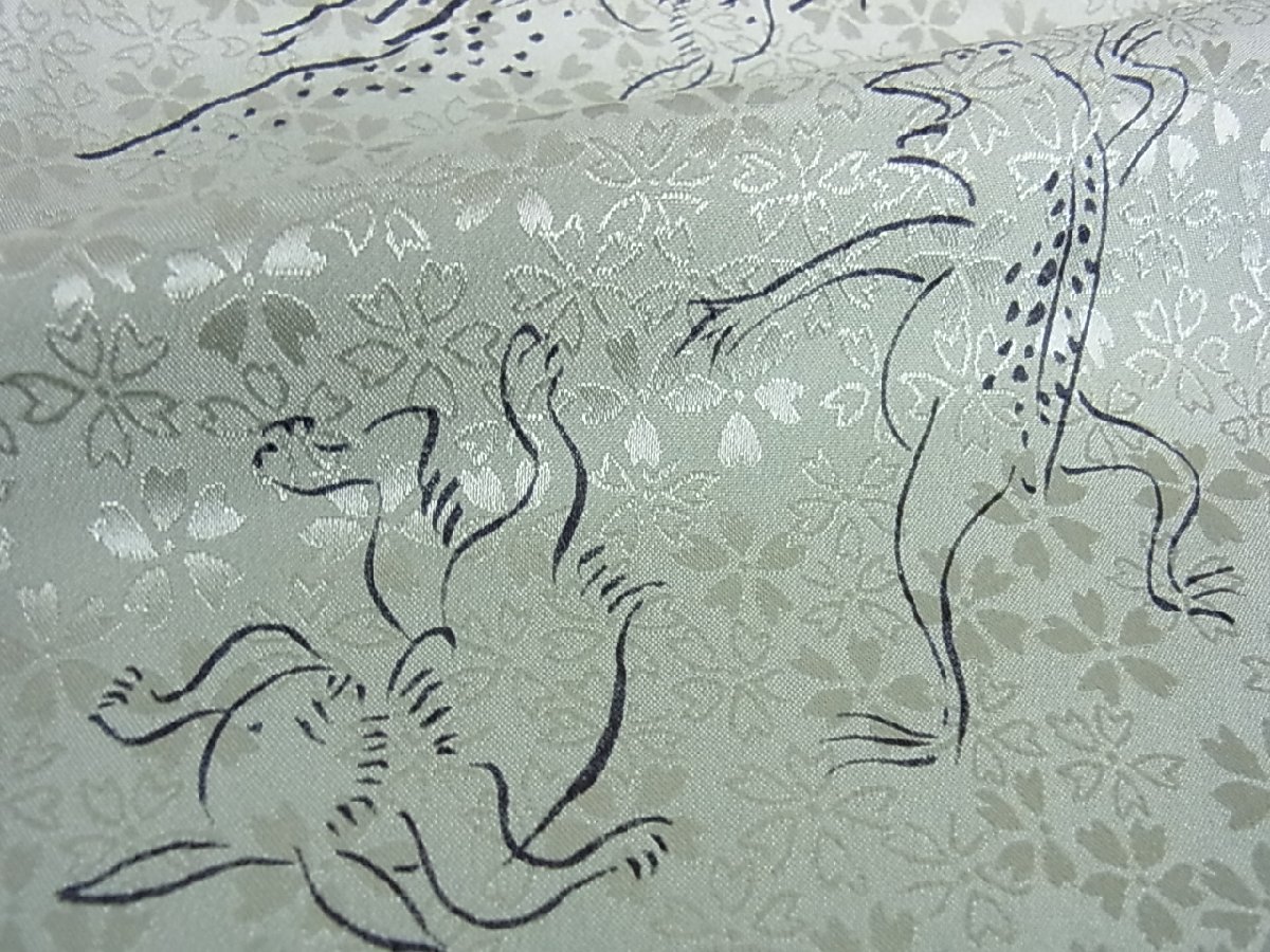 鳥獣戯画 長襦袢（レディースファッション）の通販 無双仕立て 逸品 正絹 平和屋着物○長襦袢 市松桜文 AABF0027ph 公式 日本製 長襦袢 洗える 長襦袢の通販 襦袢の通販 撫松庵 暈し染め