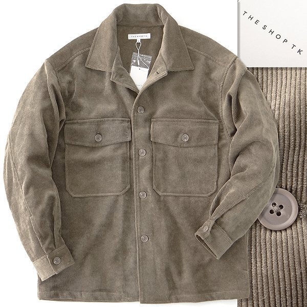 赤字超特価，大人気タケオキクチ 今季 コーデュロイ ブルゾン M ベージュ J53691 2022 AW 秋冬 メンズ THE SHOP TK ストレッチ ジャケット(Mサイズ)｜売買されたオークション情報、yahooの商品情報をアーカイブ公開 - オ ジャンパー、ブルゾン一般