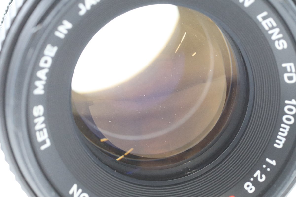 CANON キャノン FD 100mm F2.8 S.S.C. カメラレンズ 一眼レフ 単焦点