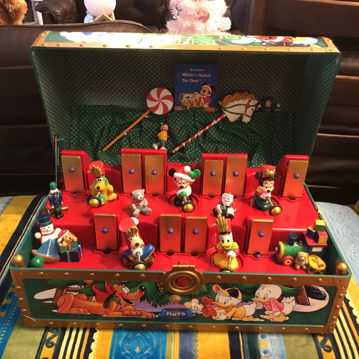 Mickey’s musical chest ディズニーミュージカルトイチェスト Toy Chest Box Mickey Disney Music Musical Mickey's Mouse Vintage