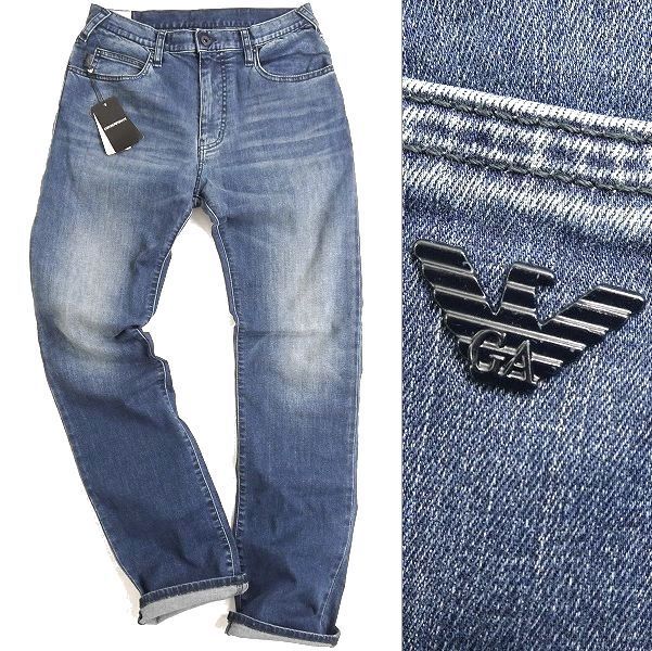 本物保証，SALE EMPORIO ARMANI エンポリオ アルマーニ 定価4.9万 J00 J45 ストレッチ デニムパンツ ジーンズ 8N1J45 09421 30 092 bus3282f(W30～)｜売買されたオークション情報、yahooの商品情報をアーカイブ公開 - オークフ W30～