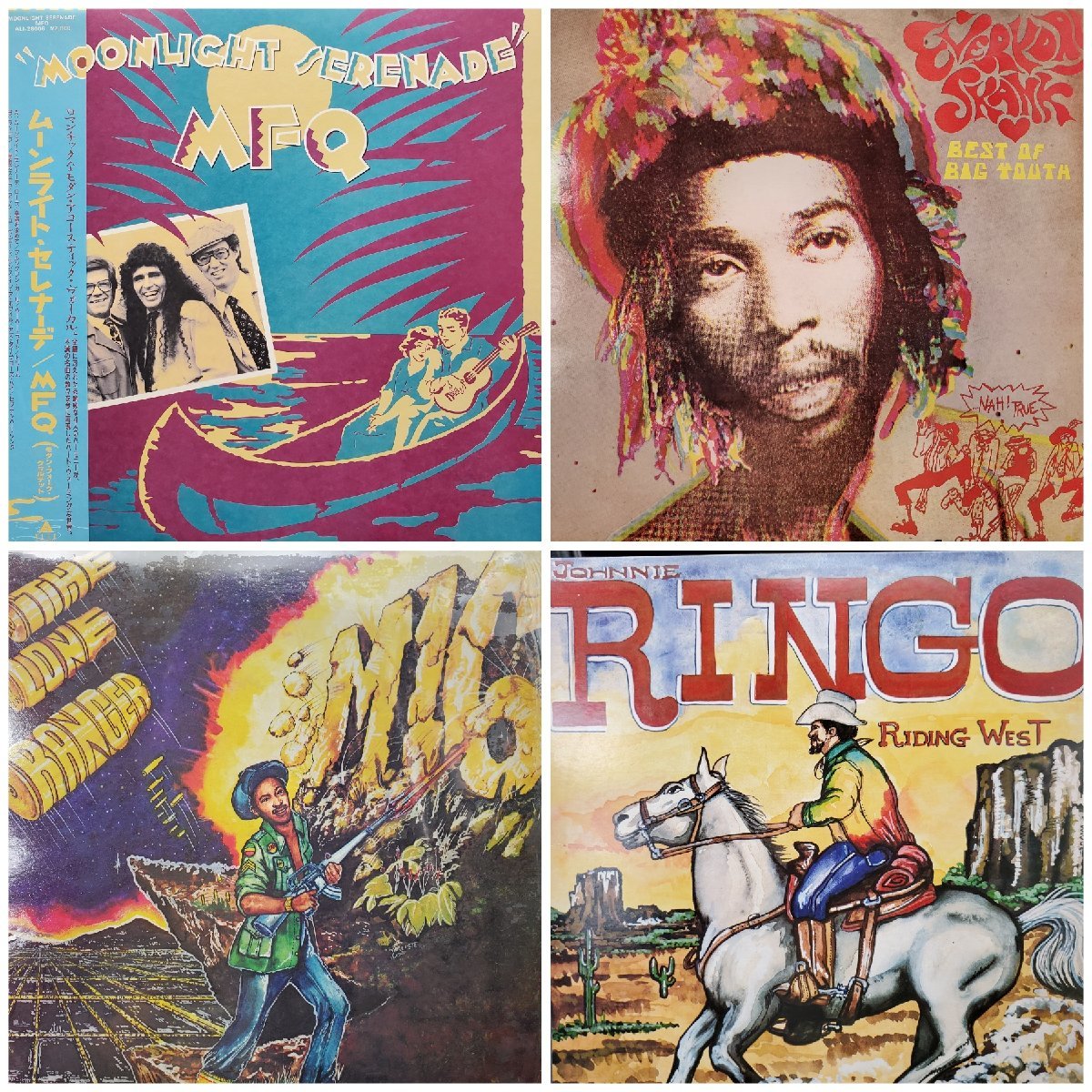 宝蔵 洋楽アルバム LPレコード 4枚まとめ売り JOHNNY RINGO/BIG YOUTH/THE LONE RANGER/MFQ 283 ...