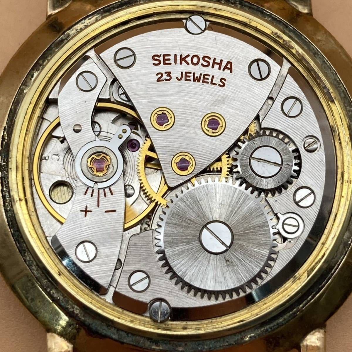 SEIKO CRONOS クロノス 14K GOLD FILLED J14021 手巻き メンズ腕時計 