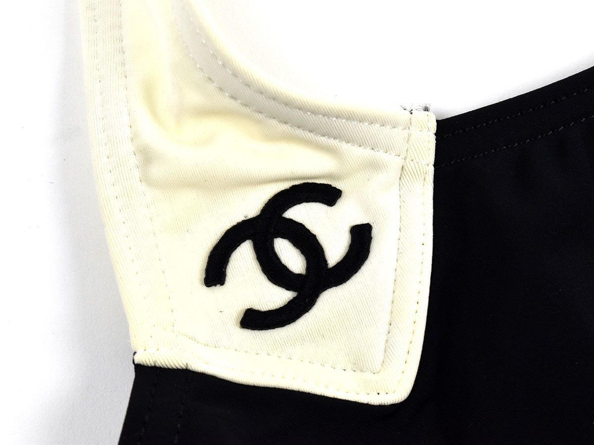 137791◇美品 CHANEL シャネル ココマーク 水着 スイムウェア