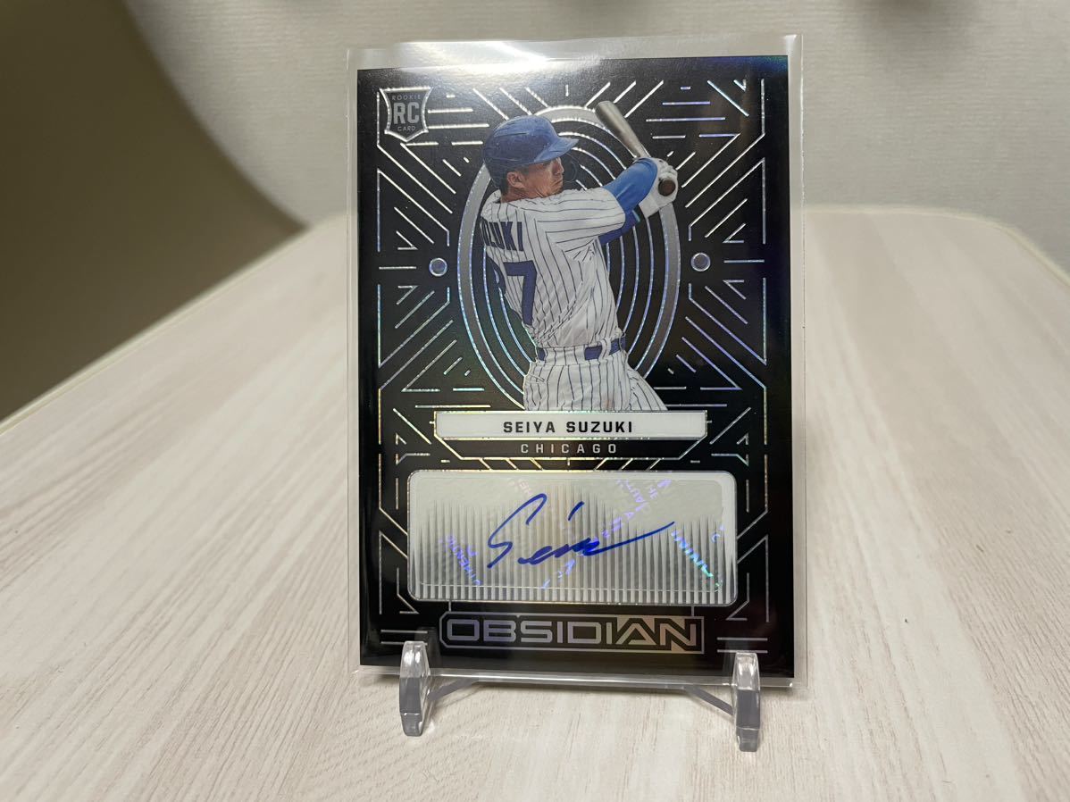 PANINI 2022 Chronicles Obsidian Auto Seiya Suzuki Cubs RC 鈴木誠也 