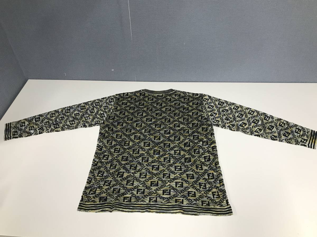 ☆FENDI☆mare☆長袖ニット☆アクリル☆コットン☆ズッカ柄  