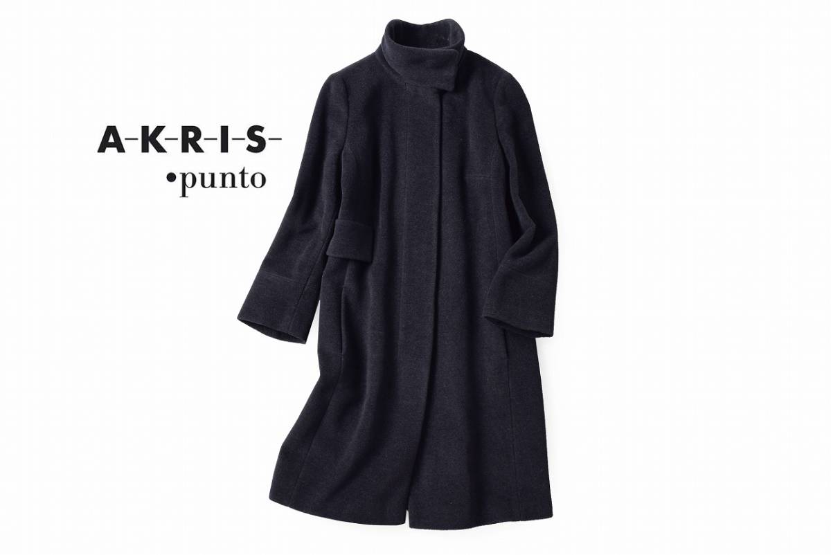 美品☆アクリスプント26万☆US10size/13-15号☆コート黒A203 –
