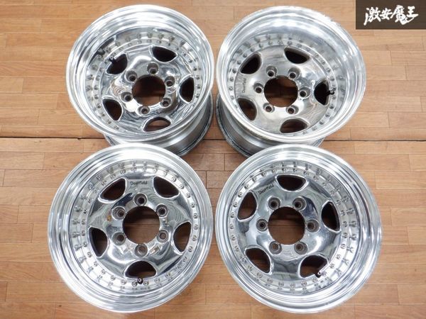  Deerfield ディアフィールド R1 ホイール 15インチ 10J -15 サイズ実測 PCD139.7 6穴 4本 4WD 4駆系 ランクル サファリ などに 棚1G21(社外品)｜売買されたオークション情報、yahooの商品情報をアーカイブ 6穴