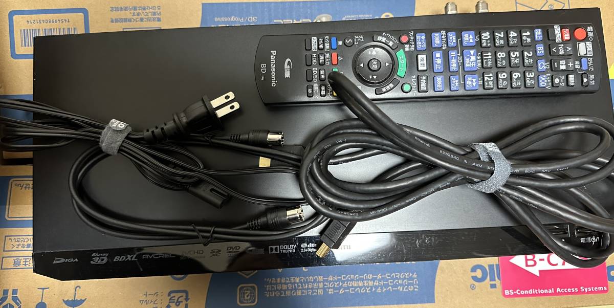 Panasonic DMR-BRZ1000/1TB/3番組同時録画可/B-CAS，新品リモコン