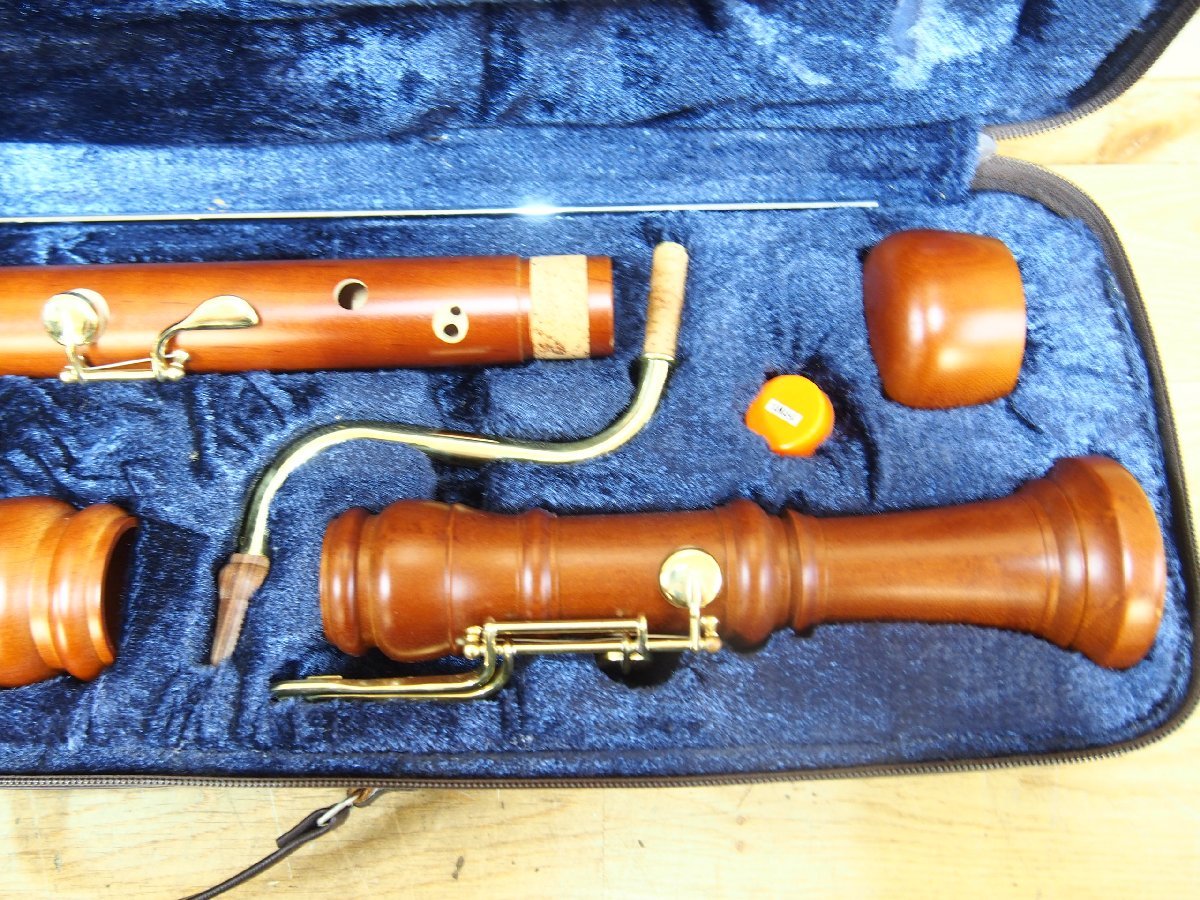 ☆【1W1221-18】 美品 YAMAHA ヤマハ バスリコーダー バロック式 BASS 