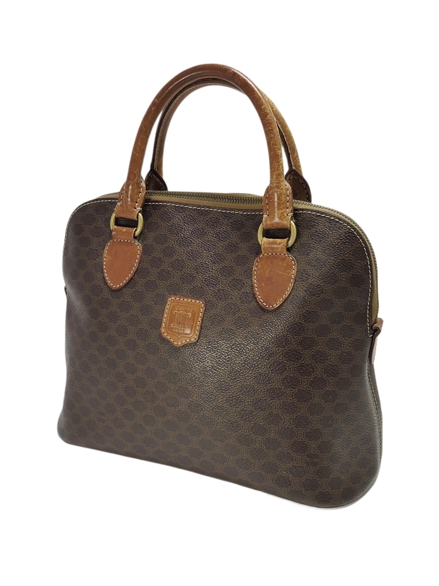 最新作，100%新品 CELINE DM96 セリーヌ ヴィンテージ レディース ハンドバッグ マカダム柄 ダークブラウン系 007FCZI39(ハンドバッグ)｜売買されたオークション情報、yahooの商品情報をアーカイブ公開 - オークファ かばん、バッグ