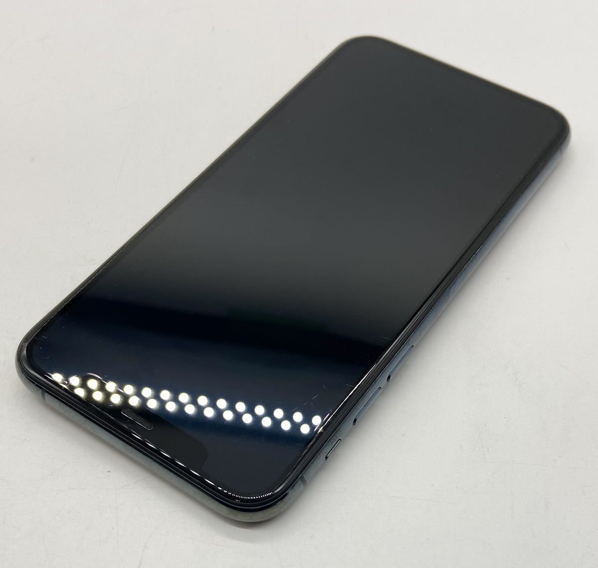 美品☆ iPhone 11 Pro ミッドナイトグリーン 256GB MWCC2J/A au ○ ⑰