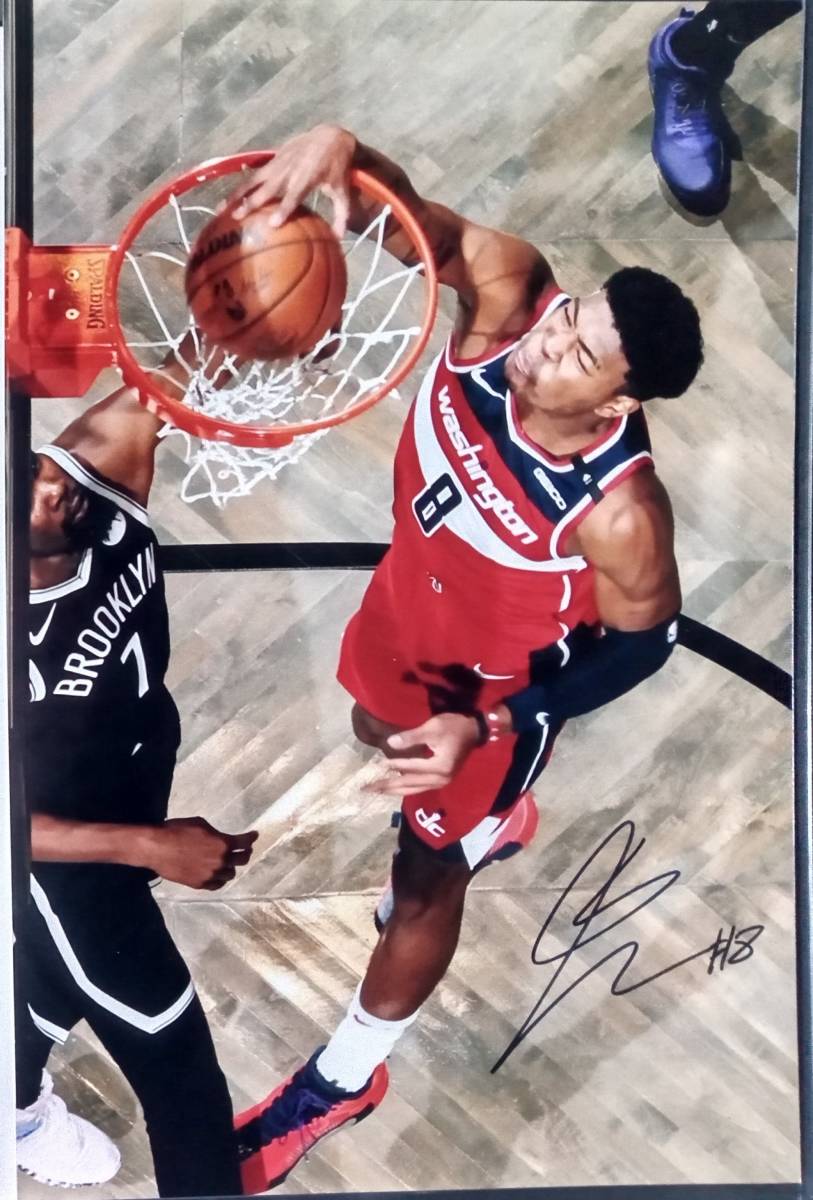 ○八村塁　直筆サイン写真/フォト　NBA　ワシントン・ウィザーズ　バスケットボール　　オリンピック日本代表