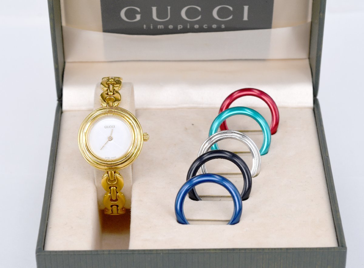 中古品] 動作OK【GUCCI】 グッチ チェンジベゼル 11/12.2 レディース 