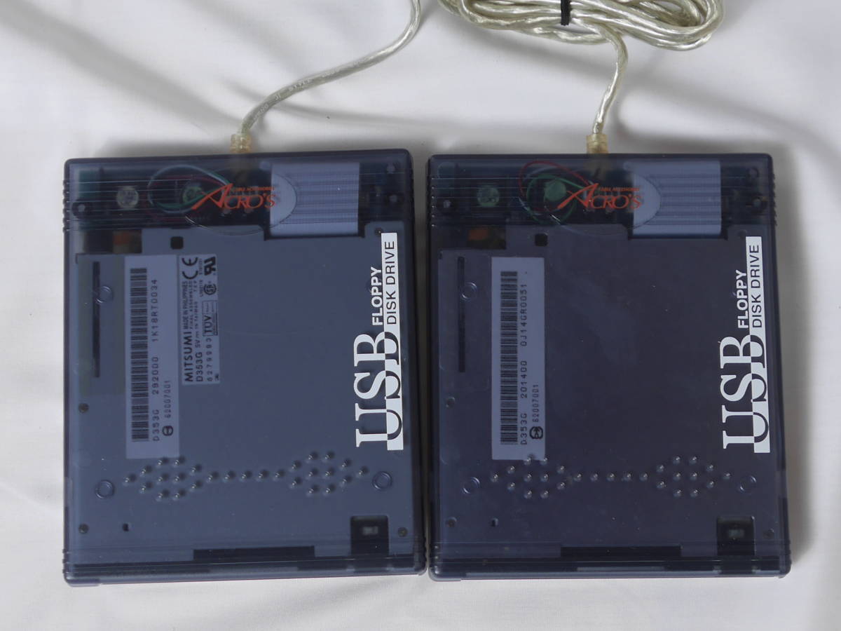 ACROS ASB-FD MITSUMI D353G搭載 フロッピーディスクドライブ 2個 