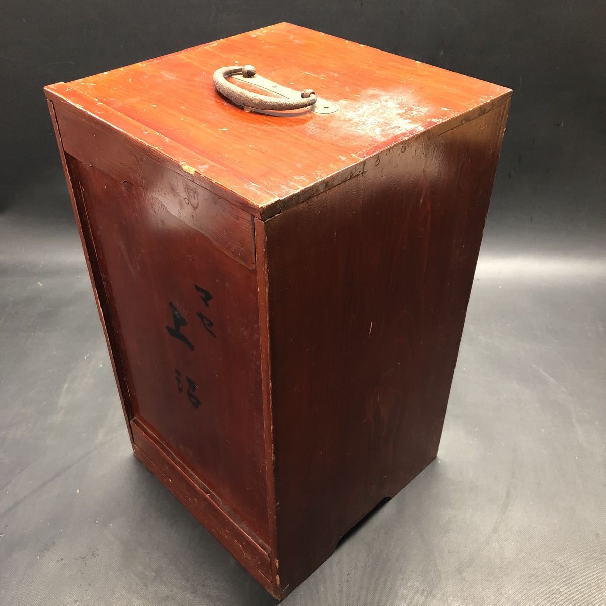 AI557 木製 重箱 木箱入り 花見弁当 花見重 野弁当箱 時代物 重箱 遊山 
