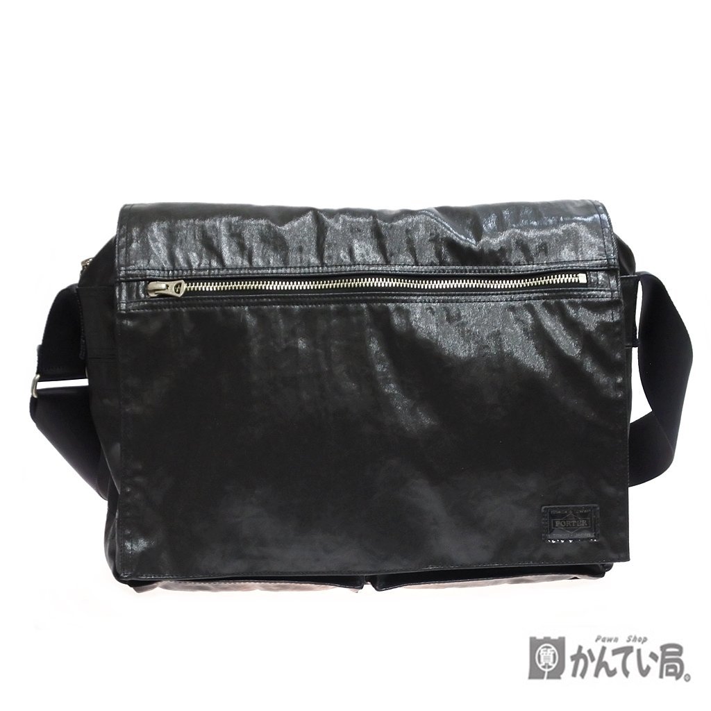 PORTER ポーター メッセンジャーバッグ 吉田カバン ブラック シンプル ポケット多数 メンズ かばん 黒 YOSHIDA ショルダーバッグ