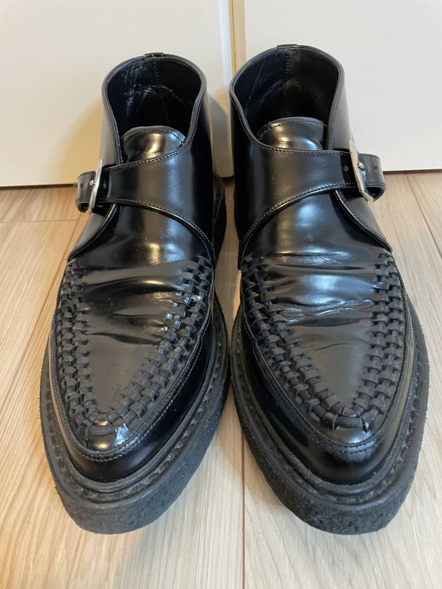 サンローラン　エディ期　ラバーソール　黒×黒