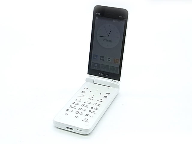 g16956 au GRATINA グラティーナ KYF42(W) ホワイト 動作確認済 SIM