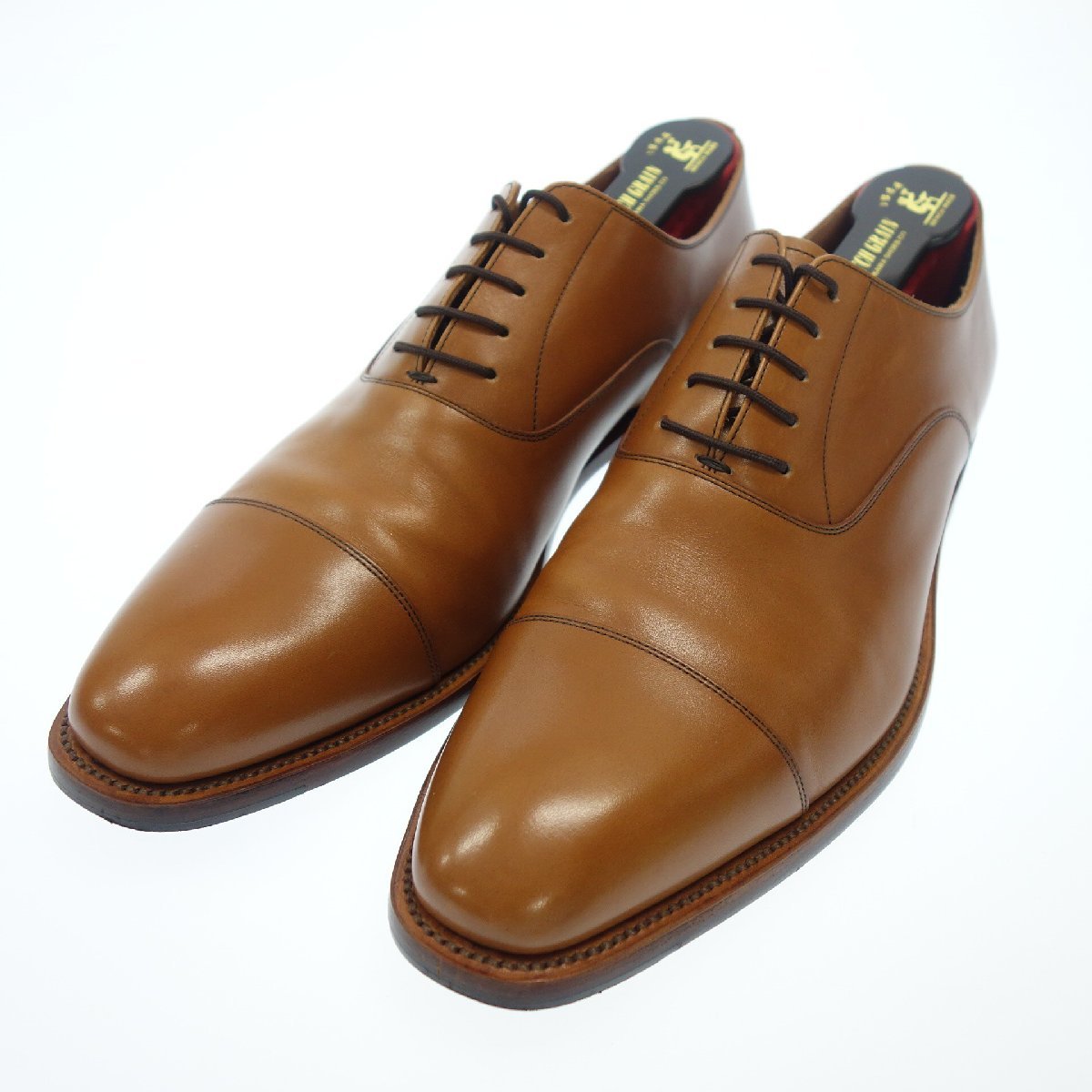 極美品◇スコッチグレイン ストレートチップ 9046 メンズ 26 茶 SCOTCH