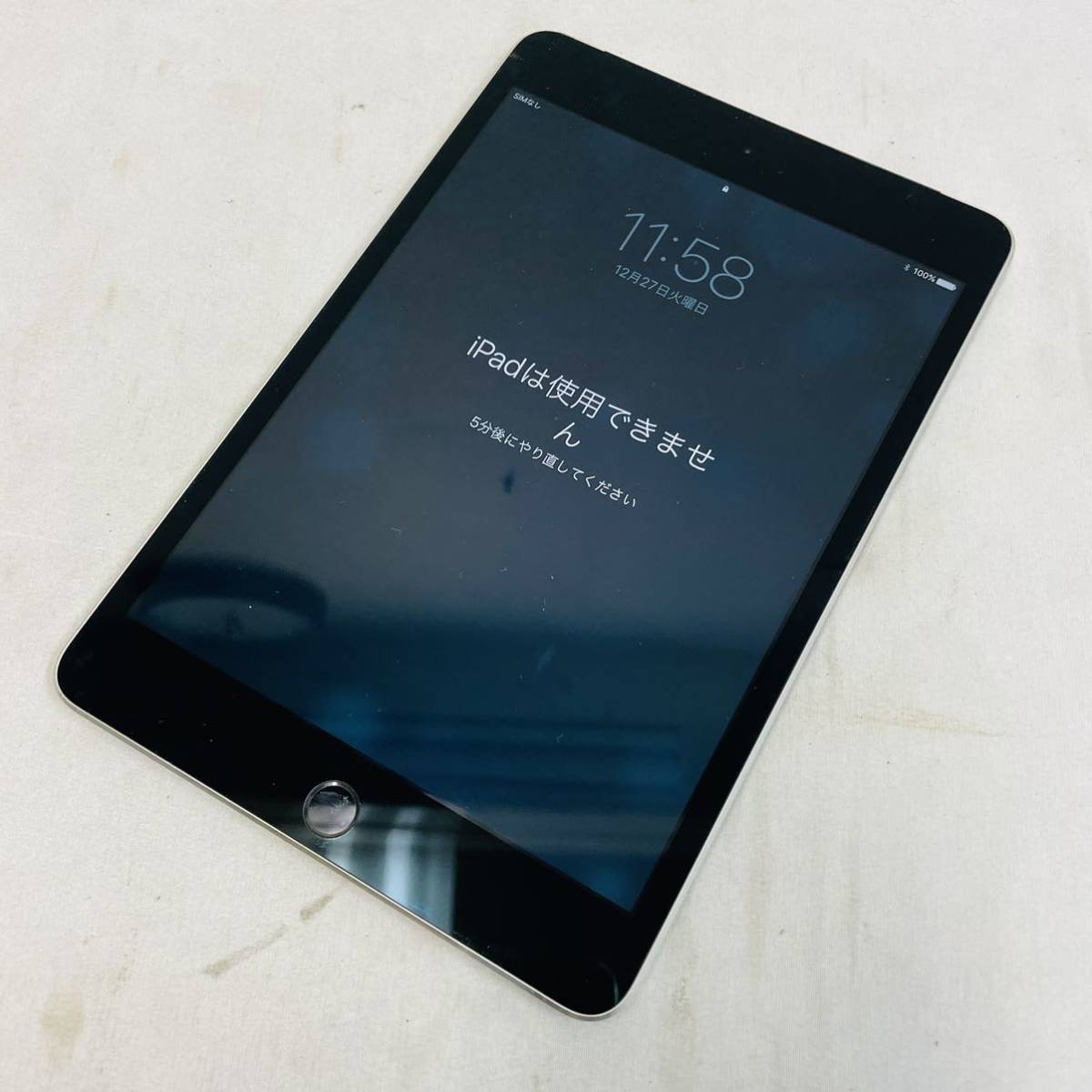 ジャンク Apple iPad mini4 128GB WiFi+セルラー iPadmini4 128GB Wi