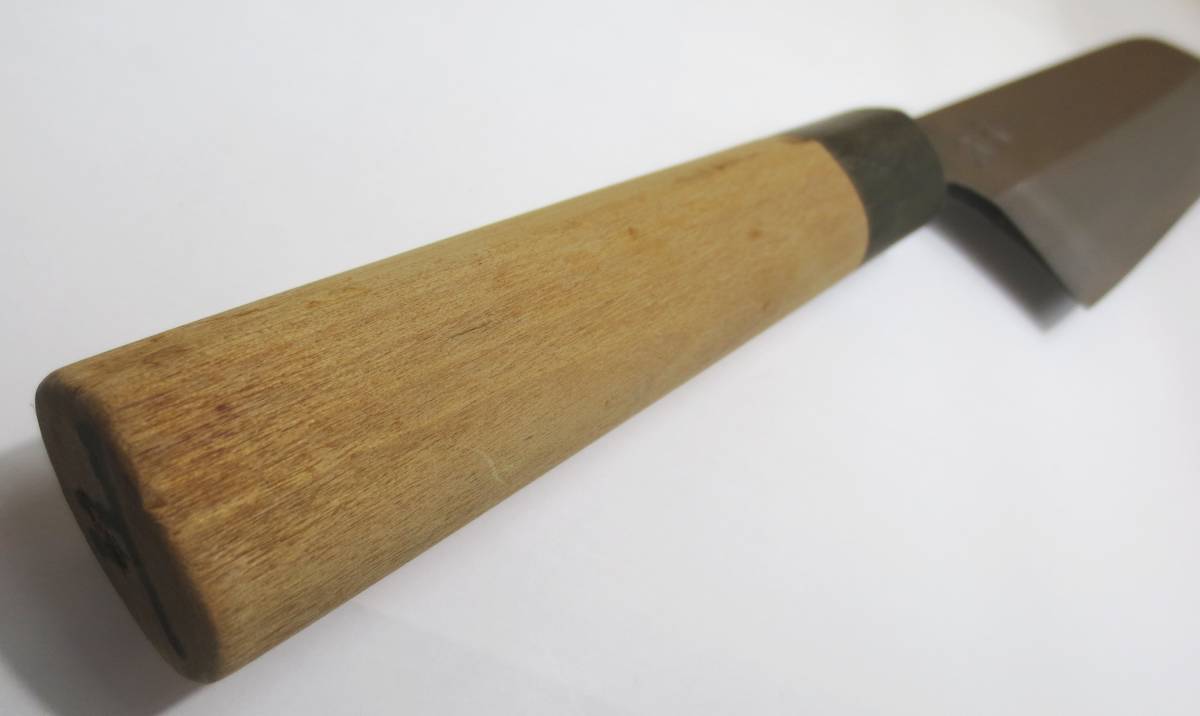 祐成本職用鎌型薄刃包丁日本鋼八寸