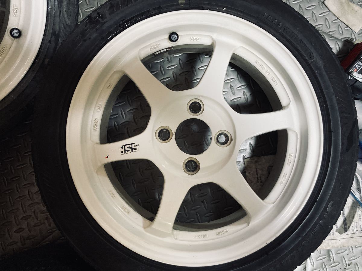 SSR TYPE-C 15インチ 5.5J PCD100 4穴 ET42 BS SNEAKER 165/55R15 4本 
