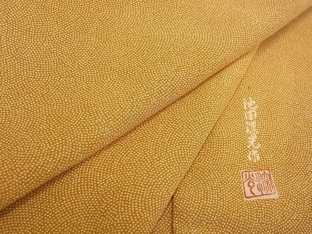 着物屋こころ□池田深光 江戸小紋 鮫小紋柄 着丈 164cm 裄丈 64cm 正絹