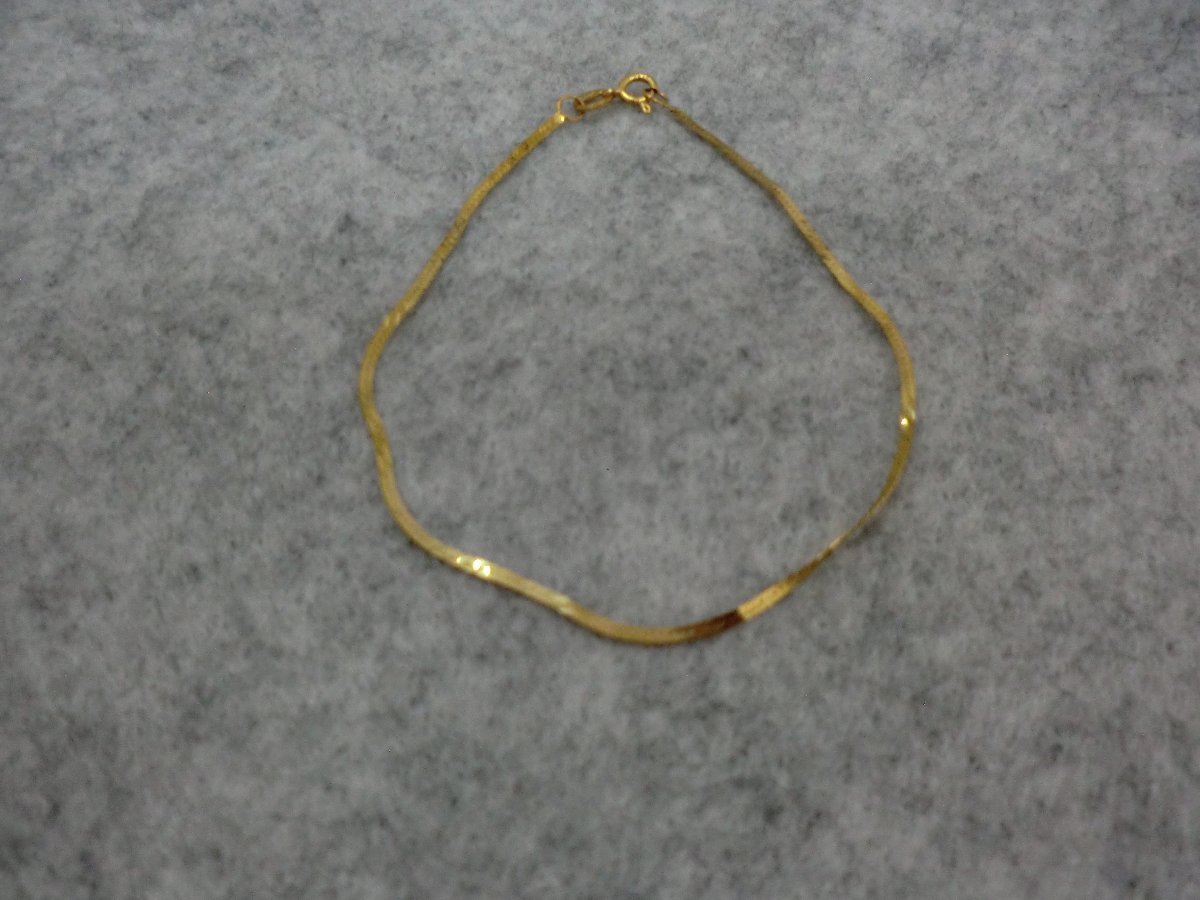 ブレスレット】 14K（あとK 刻印あり） 14金イエローゴールド スネーク