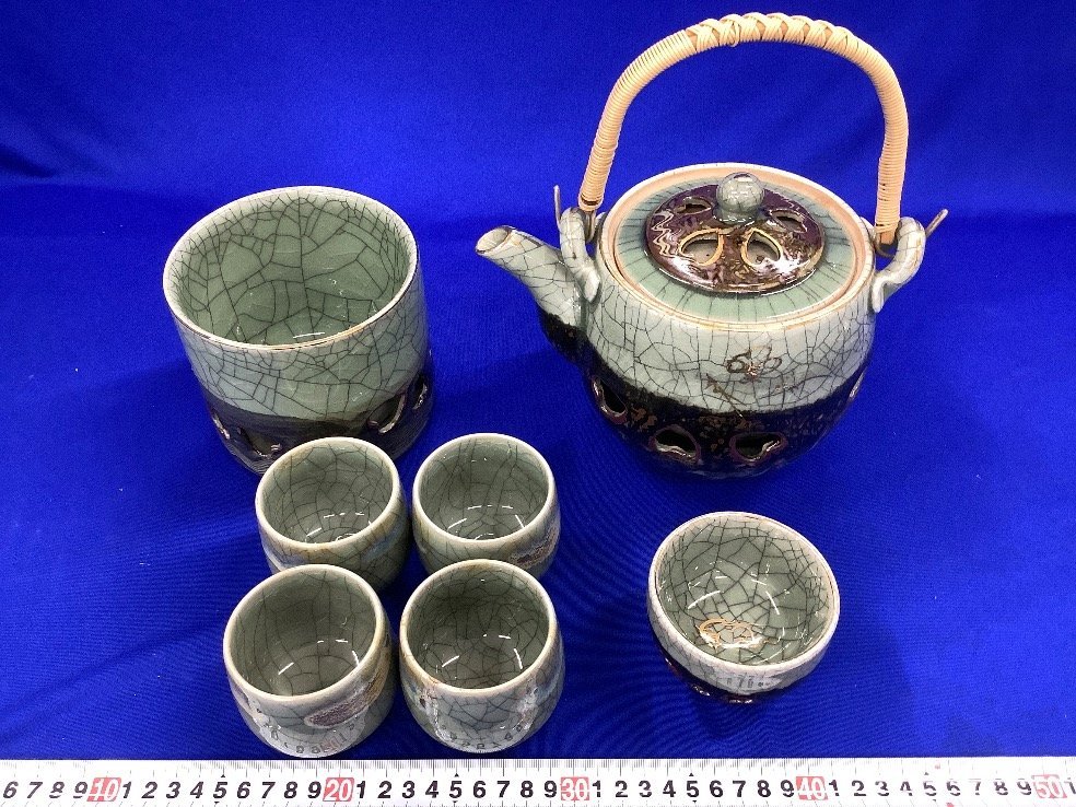 相馬焼 吉忠 急須 湯呑 菅原陶器 他 ACBF 中古品