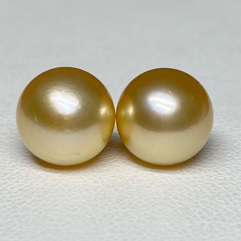 ☆新春セール☆【光沢抜群！9.0mm 】K18 天然 ゴールドパール 照り艶