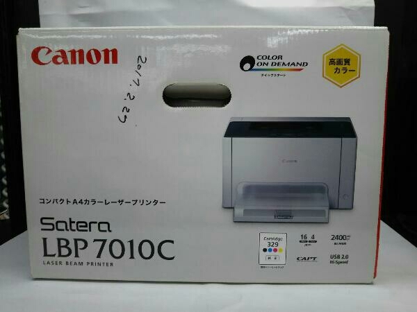 未使用 キャノン コンパクトA4プリンター Satera LBP7010C Canon 箱有